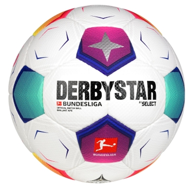 Derbystar Football Bundesliga Brilliant APS v23 (official match ball of the season 2023/2024) white/multicoloured