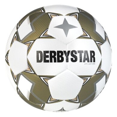 Derbystar Football Brilliant APS v24 (Top Match Ball, FIFA Quality Pro) white/gold