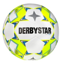 Derbystar Football Apus Light (ideal for Under-11 and Under-12, 350g) white/yellow/blue - 1 ball