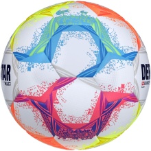 Derbystar Leisure Football Bundesliga Player v22 white/multicoloured - 1 Ball (Size 5)