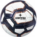 Derbystar Leisure Ball - Football Street Soccer v22 white/blue/orange - 1 Ball (Size 5)