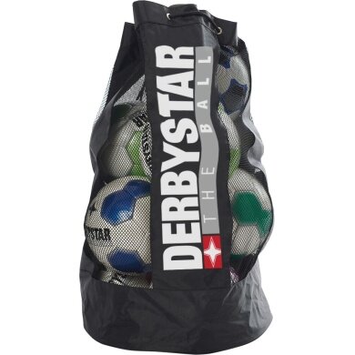 Derbystar Ball bag for 10 balls with separate inner compartment black