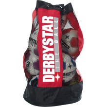 Derbystar Ball bag for 10 balls with separate inner compartment red