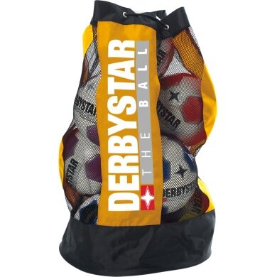 Derbystar Ball bag for 10 balls with separate inner compartment yellow