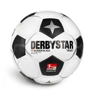 Derbystar Football 2. Bundesliga Brilliant APS v24 (official match ball of the 2024/2025 season) white/black