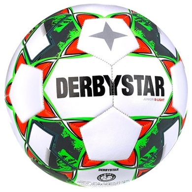 Derbystar Football Junior S-Light white/green/red