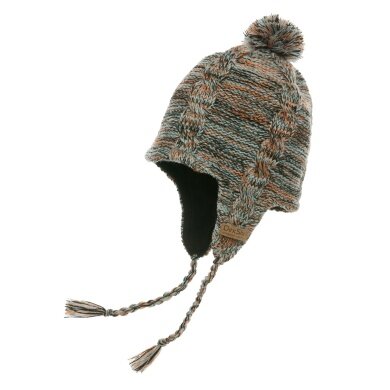 DexShell Hat (Beanie) Earflap Pom brown Men/Women