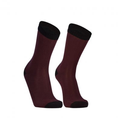 DexShell Sportsock Ultra Thin Bamboo Waterproof Burgundy - 1 Pair