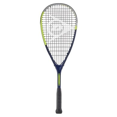 Dunlop Junior Squash Racket Tristorm JR 25 (160g/head heavy) blue/grey/yellow - strung -