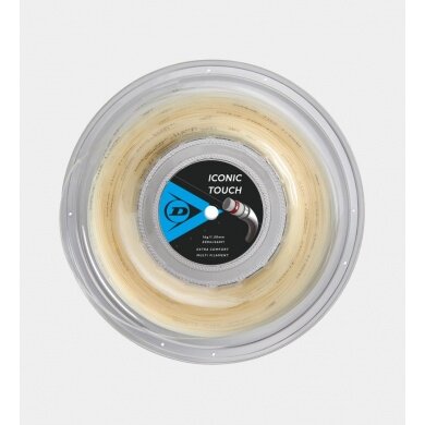 Dunlop Tennis String Iconic Touch (Extra Comfort) natural 200m Roll