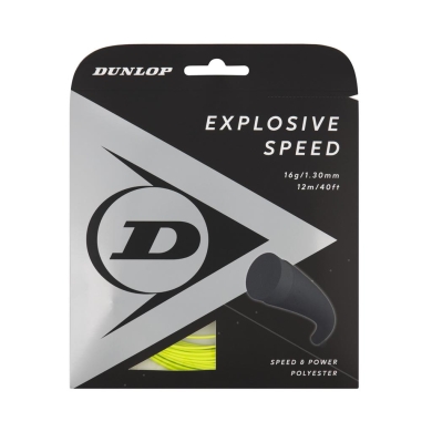 Dunlop Tennis String Explosive Speed (Durability+Power) Yellow 12m Set