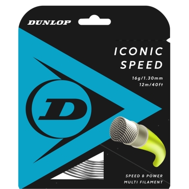 Dunlop Tennis String Iconic Speed (Power) Natural 12m Set