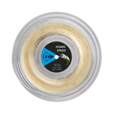 Dunlop Tennis String Iconic Speed (Power) Natural 200m Roll