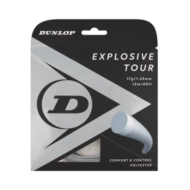 Dunlop Tennis String Explosive Tour (Durability + Comfort) Silver 12m Set