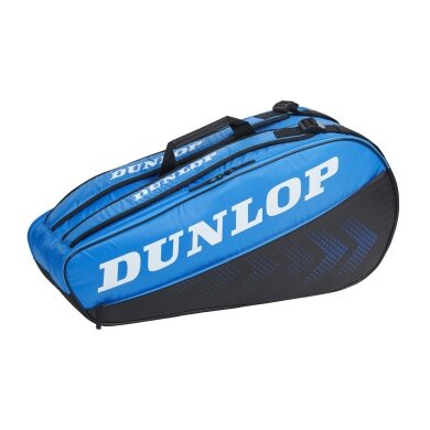 Dunlop Tennis Racketbag FX Club (Racket bag, 2 main compartments) black/blue 6-pack