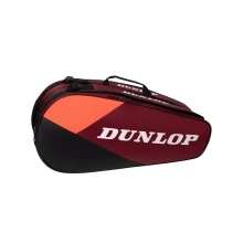 Dunlop Racket Bag CX Club (Racket Bag) 2024 Red/Black 6 Racket - 2 Main Compartments