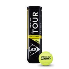 Dunlop Tennis Balls Tour Brilliance Can 4-Pack