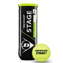 Dunlop Method Balls Stage 1 (green dot) yellow Can 3-pack