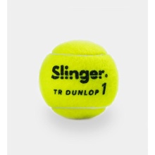 Dunlop Tennis Balls Fort TR Plus (Internal Pressure, specially for Slinger Ball Machine) yellow - Pack of 4