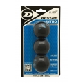 Dunlop Squashball Intro (blue dot, fast) - 3 pieces in blister packaging