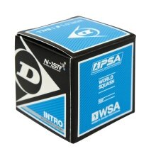 Dunlop Squashball Intro (blue dot, speed fast) black - 1 Ball