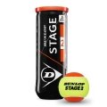 Dunlop Method Balls Stage 2 yellow/orange Can of 3