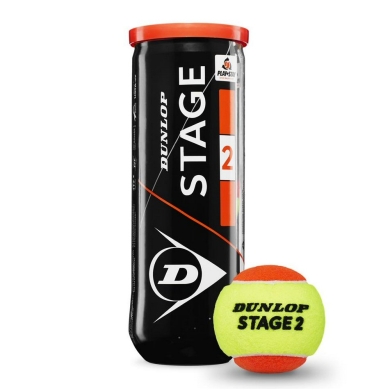 Dunlop Method Balls Stage 2 yellow/orange Can of 3