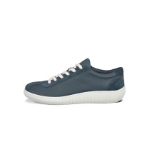 ECCO Soft Zero Sneakers (ECCO Leather) navy blue men's