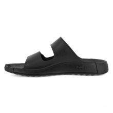 ECCO Sandal Cozmo Flat (Nubuck leather, flexible sole) black Men