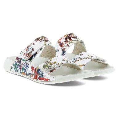 ECCO Sandal Cozmo Flat white/flower Women