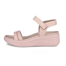 ECCO Flowt LX Wedge Sandal (Full Grain and Nubuck Leather) Pink Ladies