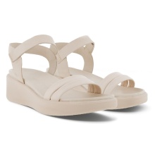 ECCO Sandal Flowt LX Wedge (Full Grain and Nubuck Leather) limestone Women