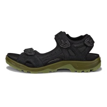 ECCO Sandal Yucatan (Offroad) Leather black/khaki green Men