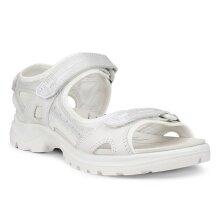 ECCO Yucatan Leather Sandal White Ladies