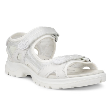 ECCO Yucatan Leather Sandal White Ladies