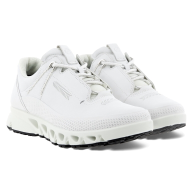 ECCO Sneaker Hiking Shoes Multi-Vent Low Gtxs (Full Grain and Nubuck Leather) White Women