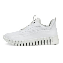 ECCO Sneaker Gruuv (Leather, perforated) white Ladies