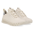 ECCO Sneaker Gruuv Lea GTX (ECCO Leather) limestone Ladies