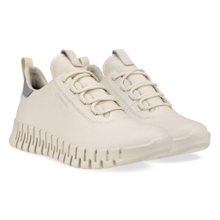 ECCO Sneaker Gruuv Lea GTX (ECCO Leather) limestone Ladies