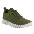 ECCO Sneaker Gruuv Lea (made of nubuck leather) khaki green Men