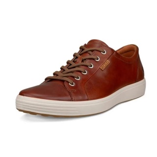 ECCO Sneaker Mens Soft 7 (made from premium leather) cognac brown