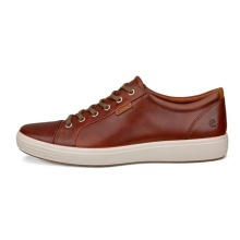 ECCO Sneaker Mens Soft 7 (made from premium leather) cognac brown