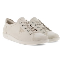 ECCO Sneaker Soft 2.0 Tie (light and flexible sole) limestone Women