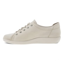 ECCO Sneaker Soft 2.0 Tie (light and flexible sole) limestone Women