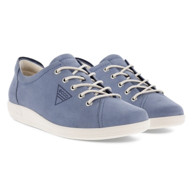 ECCO Sneaker Soft 2.0 Tie (light, flexible sole) blue Women