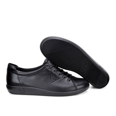 ECCO Sneaker Soft 2.0 Tie (light and flexible sole) black Women