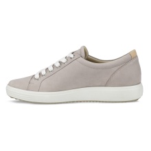 ECCO Sneaker Soft 7 (Nubuck leather) grey/pink Women