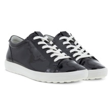 ECCO Sneaker Soft 7 (Premium Leather) black/white Women