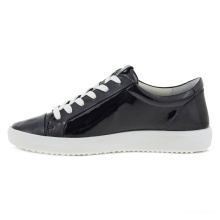 ECCO Sneaker Soft 7 (Premium Leather) black/white Women