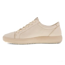 ECCO Sneaker Soft 7 (Premium Leather) limestone Women